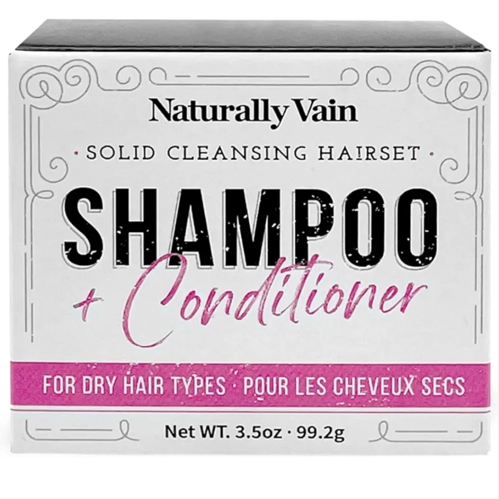 Naturally Vain Cleansing‎ Hair Set Shampoo/Conditioner Handmade Dry Hair NEW